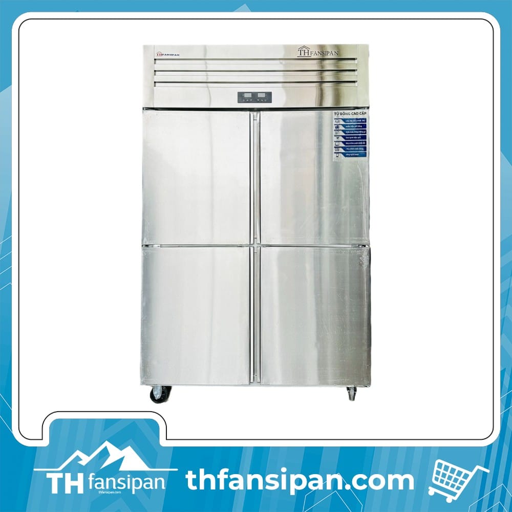 Tủ đông đứng 4 cánh THFansipan THTDD-4C1050 2 tủ đông inox 4 cánh